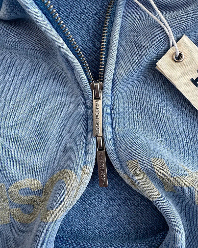 ERODE WAVE ZIPPED HOODIE SKY BLUE