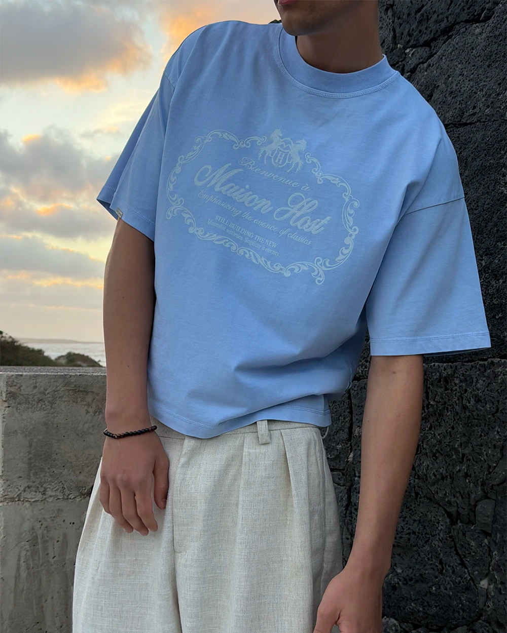 BIENVENUE BLUE TEE