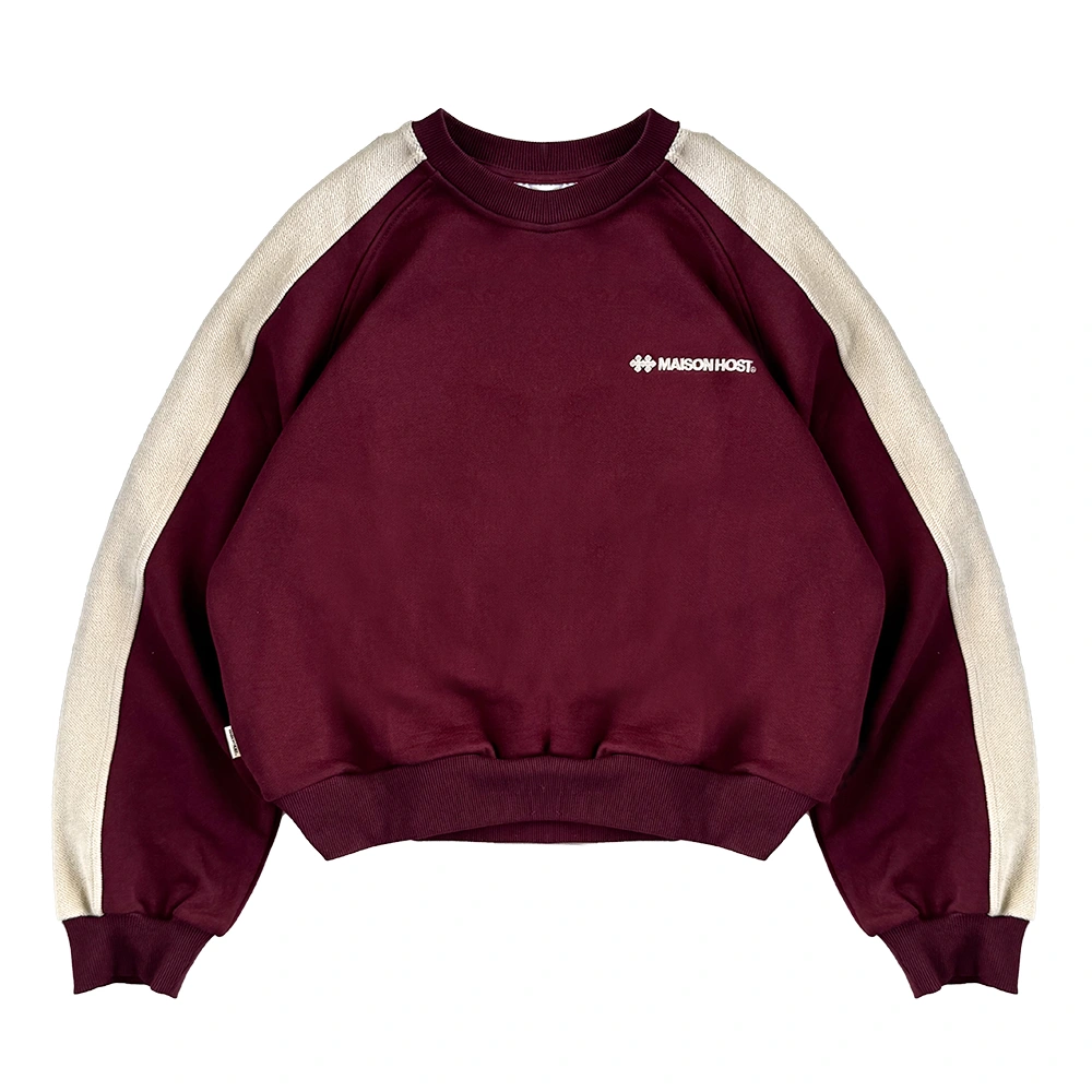 REVERSE BAND CREWNECK BURGUNDY