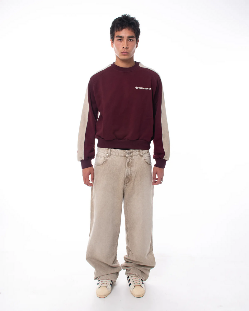 REVERSE BAND CREWNECK BURGUNDY