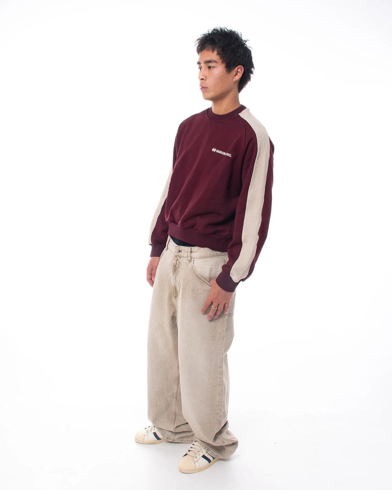 REVERSE BAND CREWNECK BURGUNDY