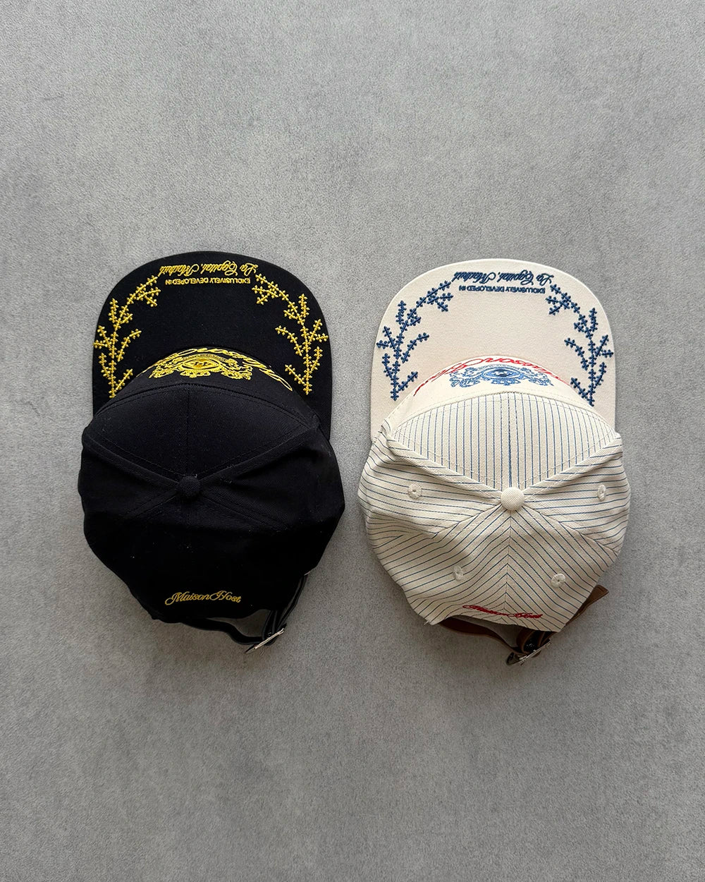 CREST STRIPED CAP