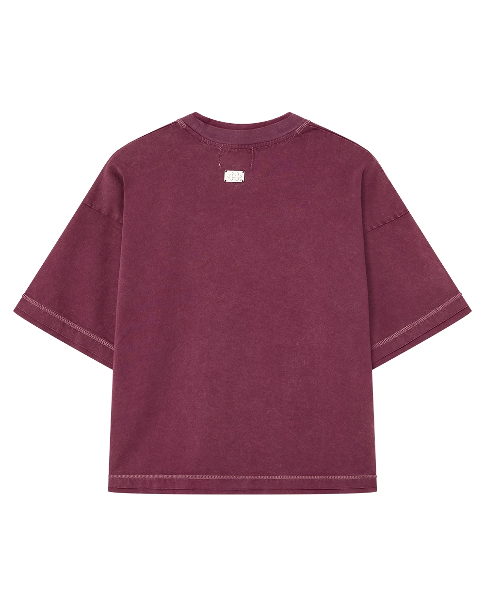 ESSENTIAL MH CREST TEE BURGUNDY