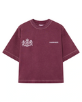 ESSENTIAL MH CREST TEE BURGUNDY