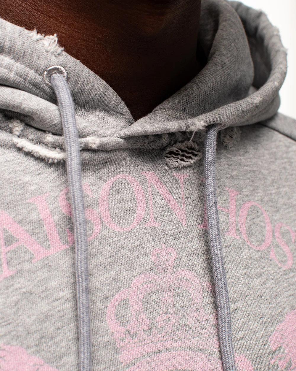 CREST GREY HOODIE