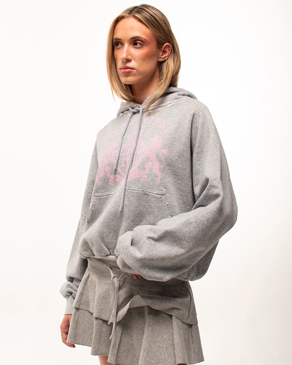 CREST GREY HOODIE