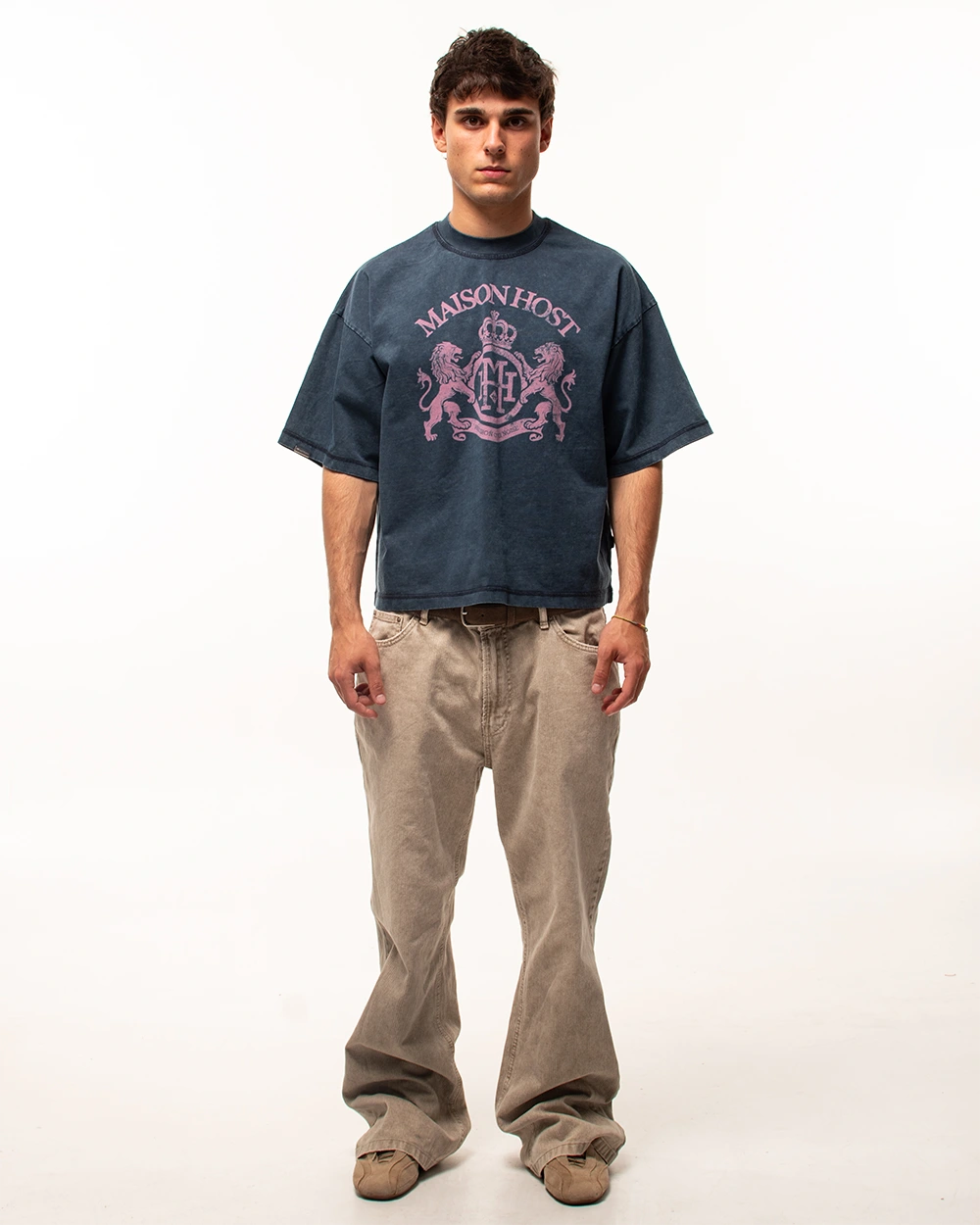 CREST NAVY TEE