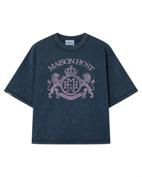 CREST NAVY TEE