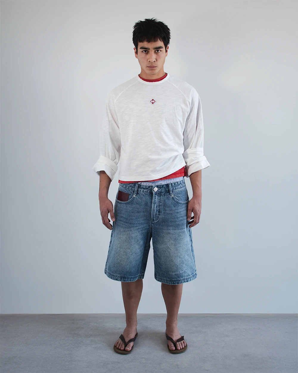 MH WASHED DENIM SHORTS