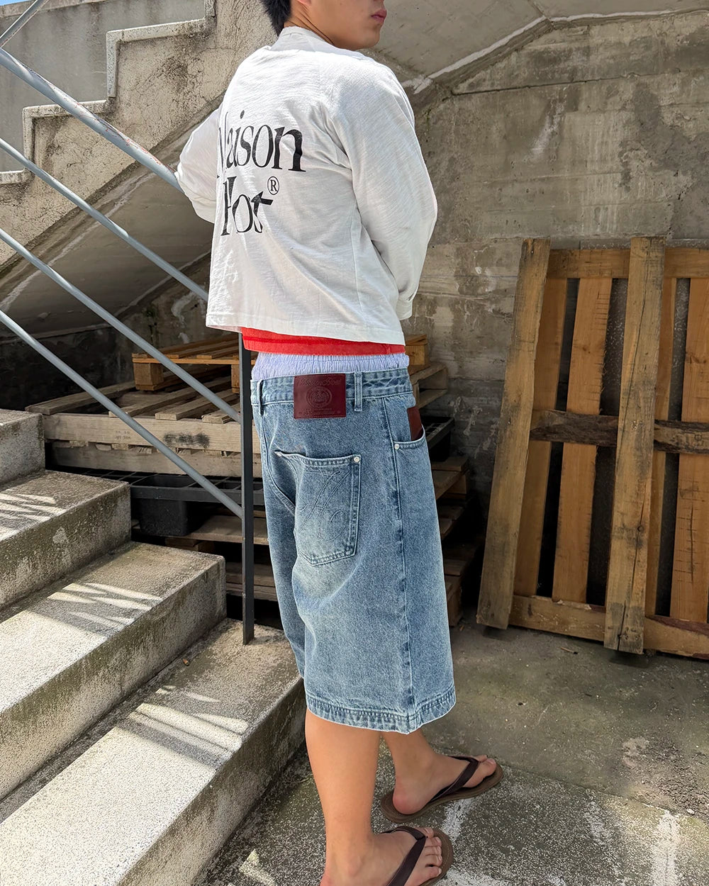 MH WASHED DENIM SHORTS