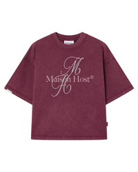 NEEDLE BURGUNDY TEE