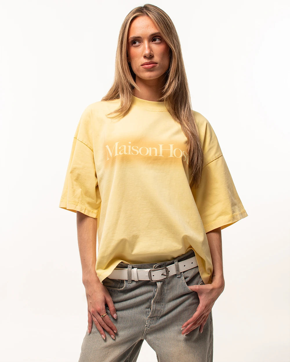 SPRAY LOGO YELLOW TEE