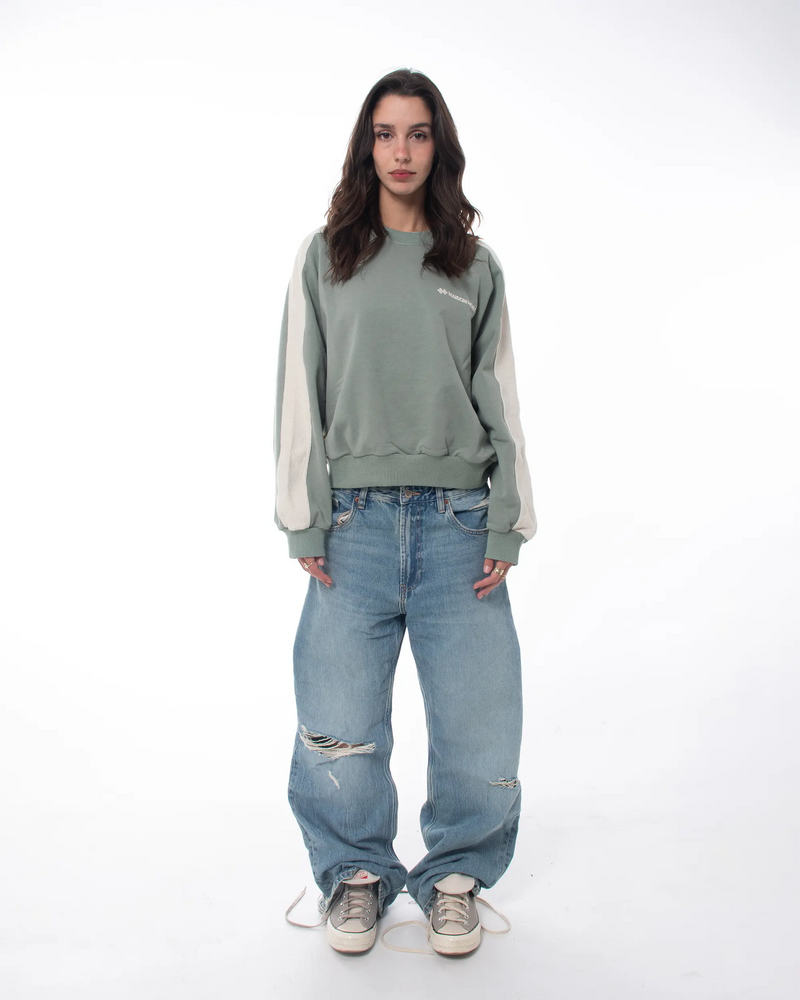 REVERSE BAND CREWNECK GREEN