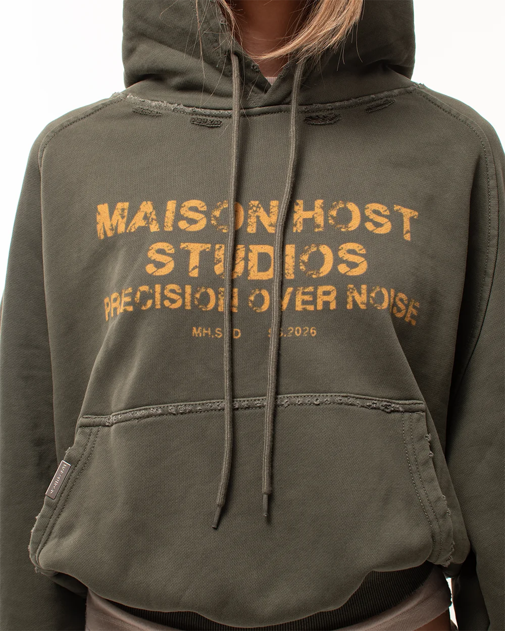 STATEMENT GREEN HOODIE