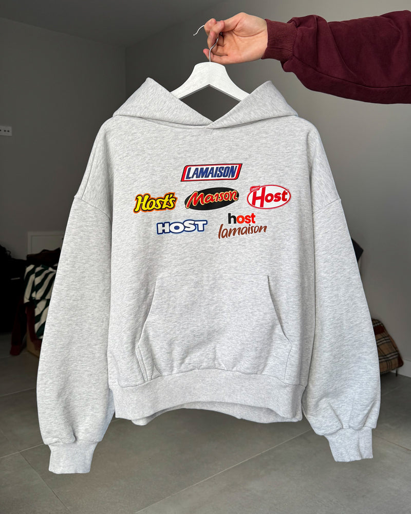 SNACKS GREY HOODIE