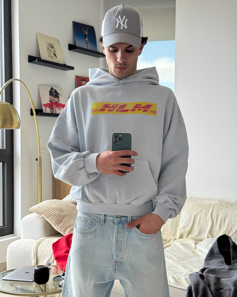 DELIVERY VINTAGE GREY HOODIE