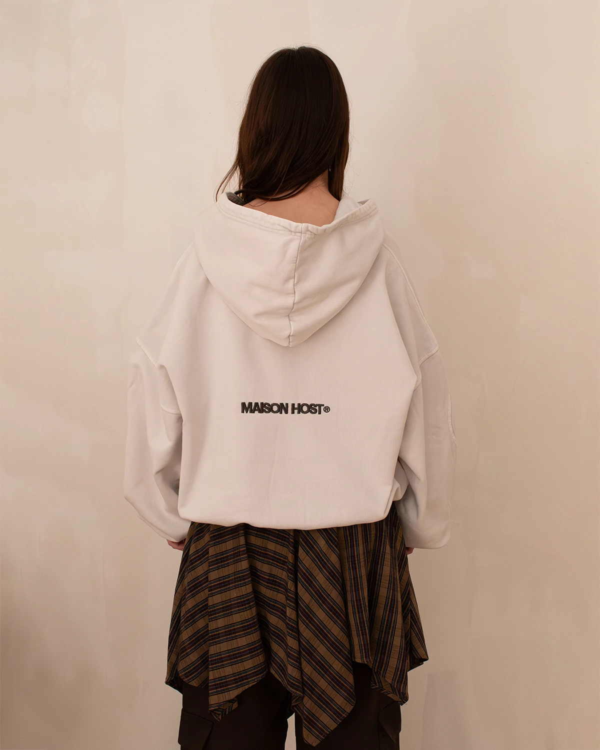 SUDADERA CON CAPUCHA CON CREMALLERA ERODE WAVE OREO