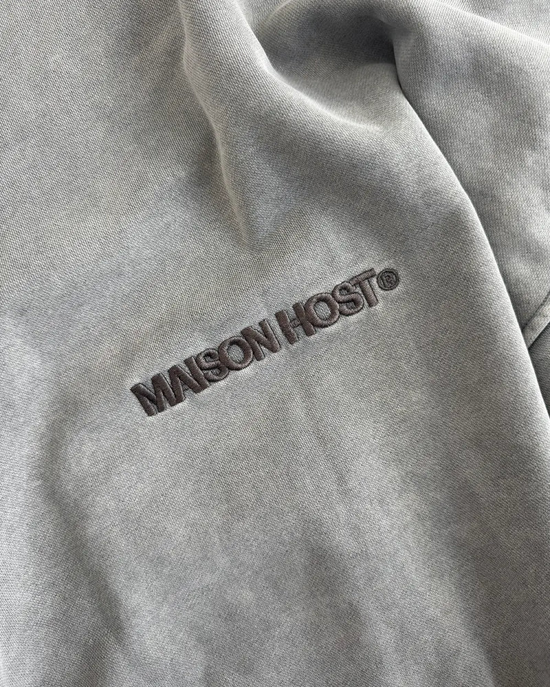 ERODE WAVE ZIPPED HOODIE GREY