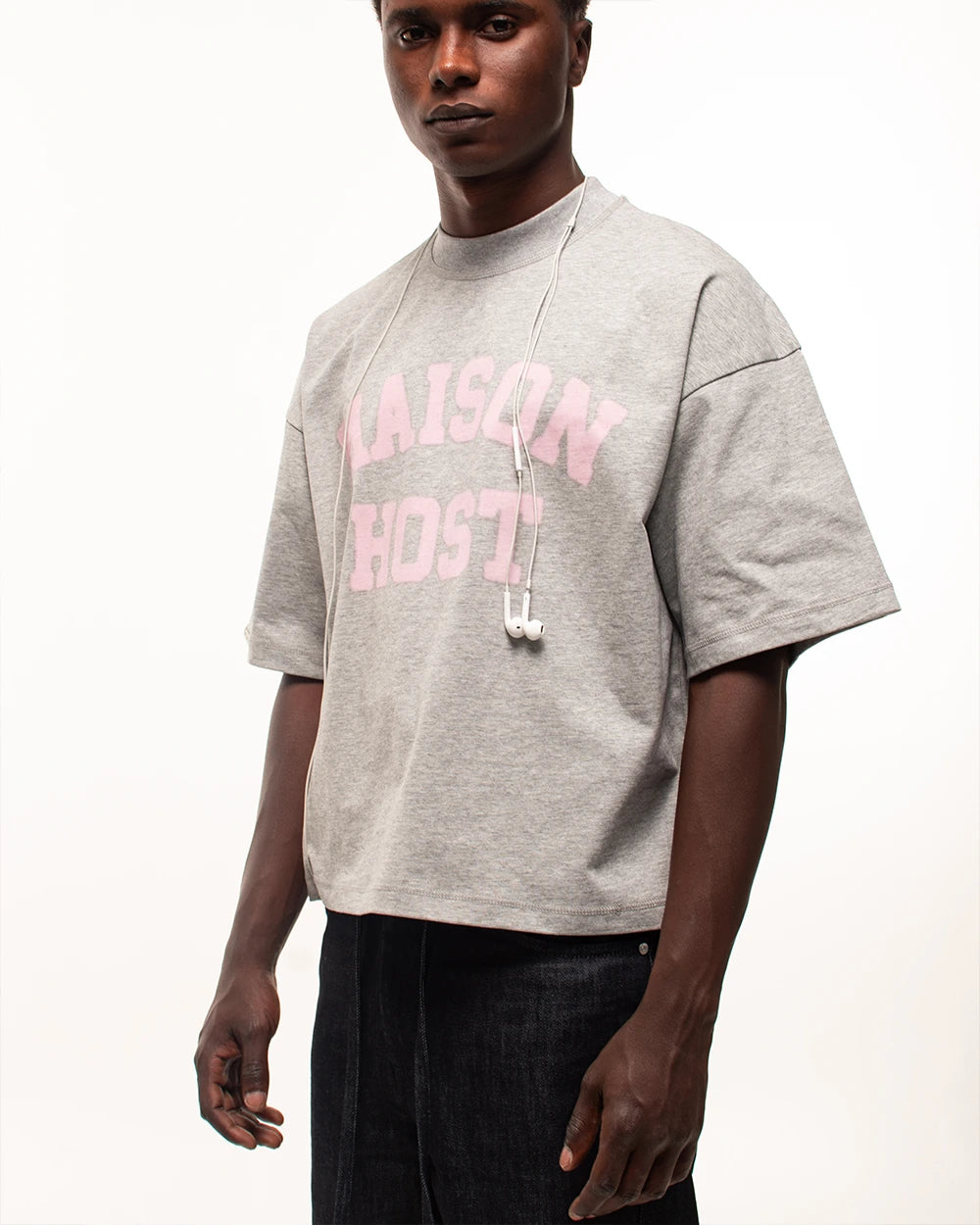 SPRAY VARSITY GREY TEE