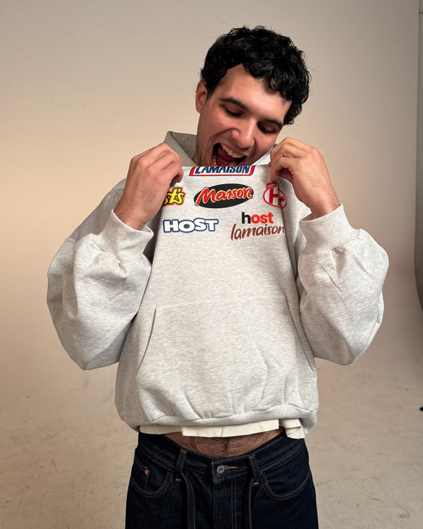 SNACKS GREY HOODIE