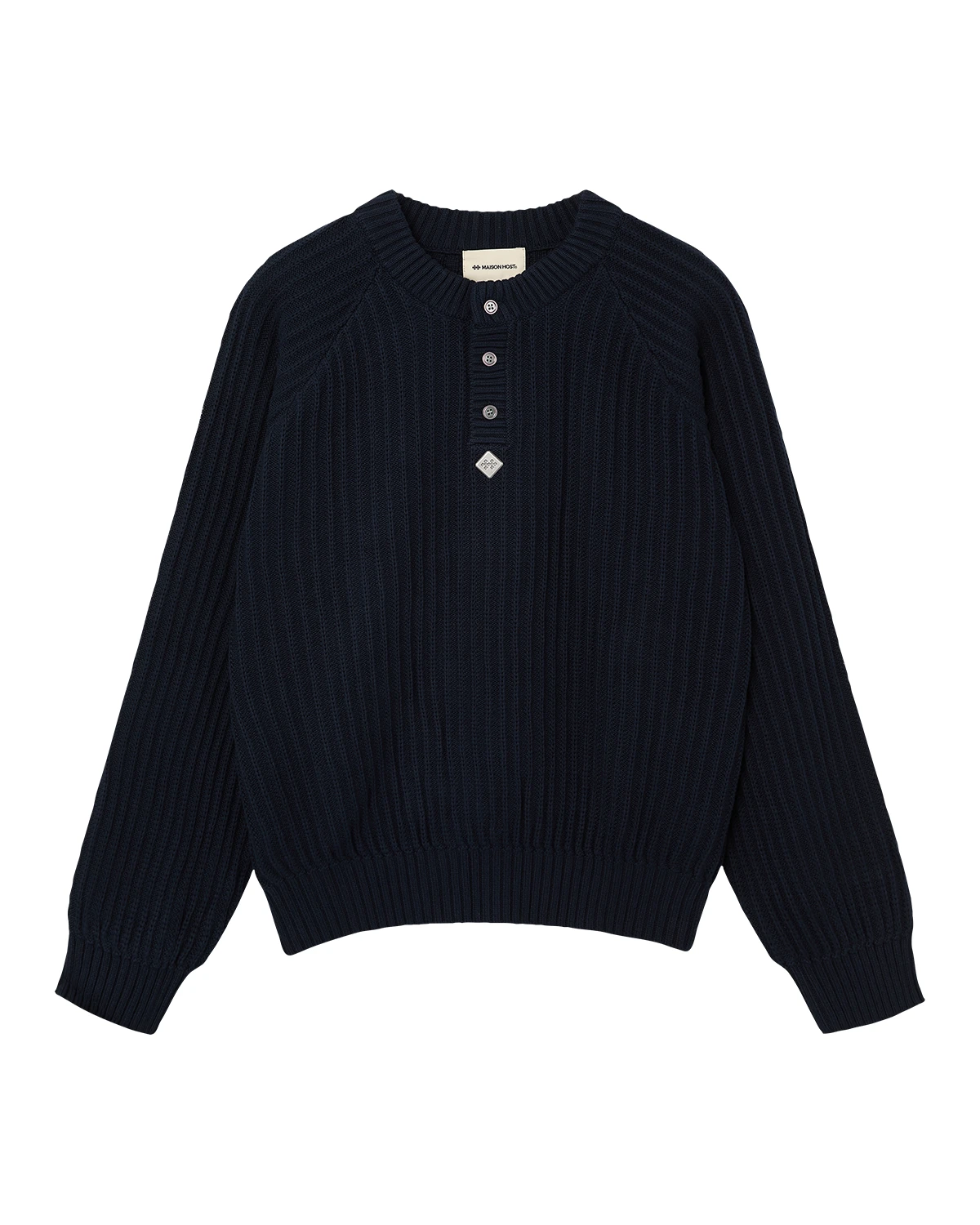 ESSENTIAL HENLEY KNIT