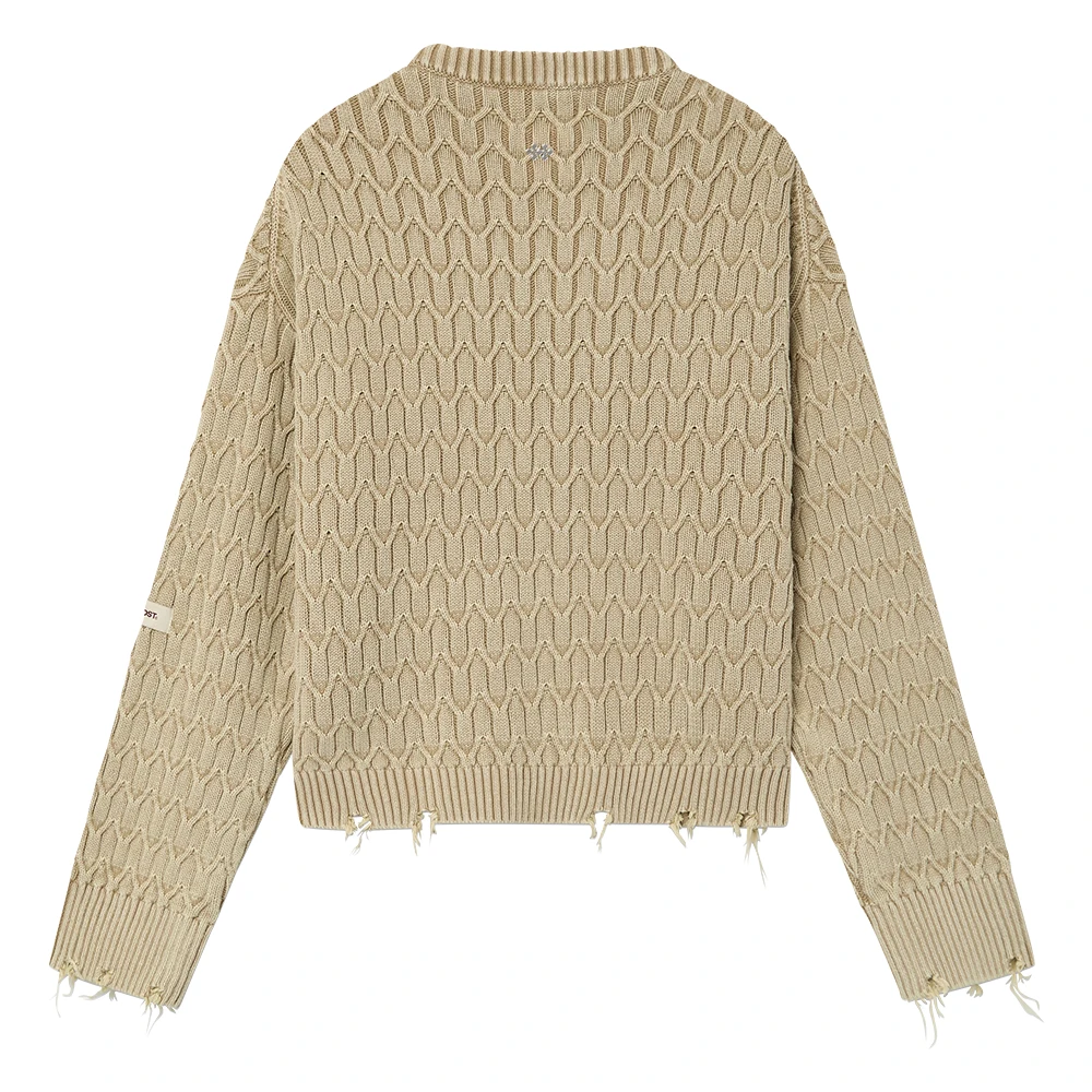 HERRINGBONE BEIGE KNIT