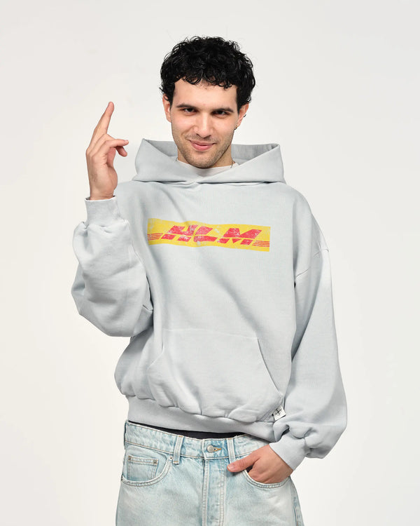 DELIVERY VINTAGE GREY HOODIE