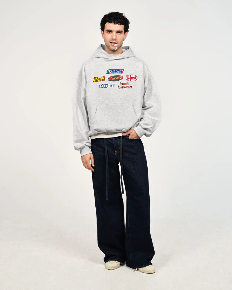 SNACKS GREY HOODIE