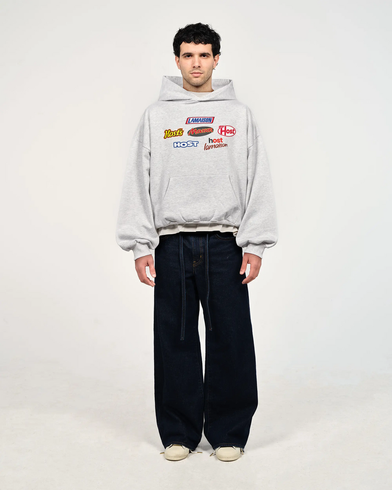 SNACKS GREY HOODIE