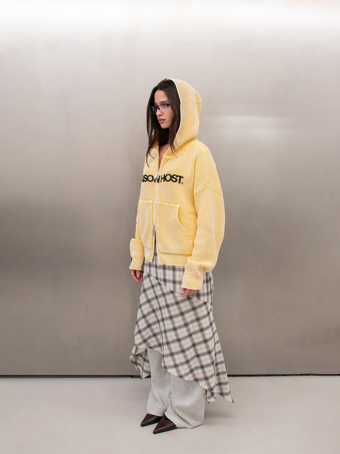 ICONIC KNIT ZIPPER YELLOW