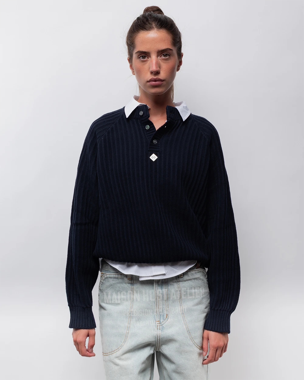 ESSENTIAL HENLEY KNIT