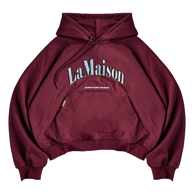 LAMAISON BURGUNDY HOODIE 2.0