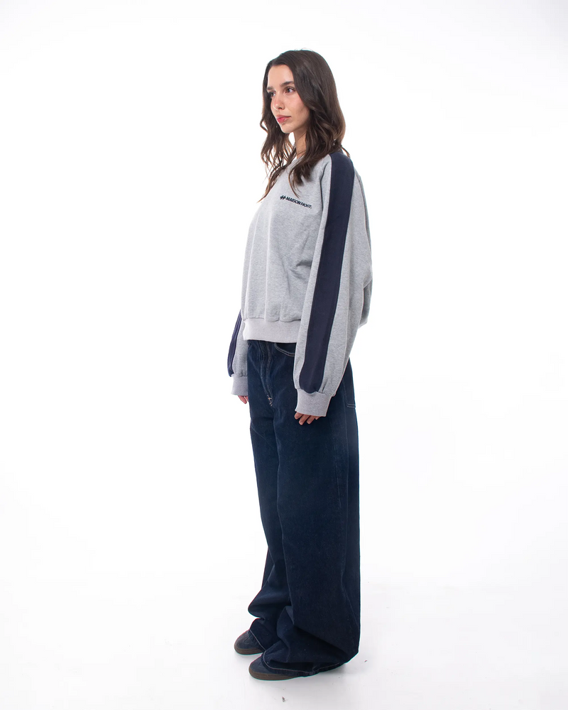 REVERSE BAND CREWNECK GREY