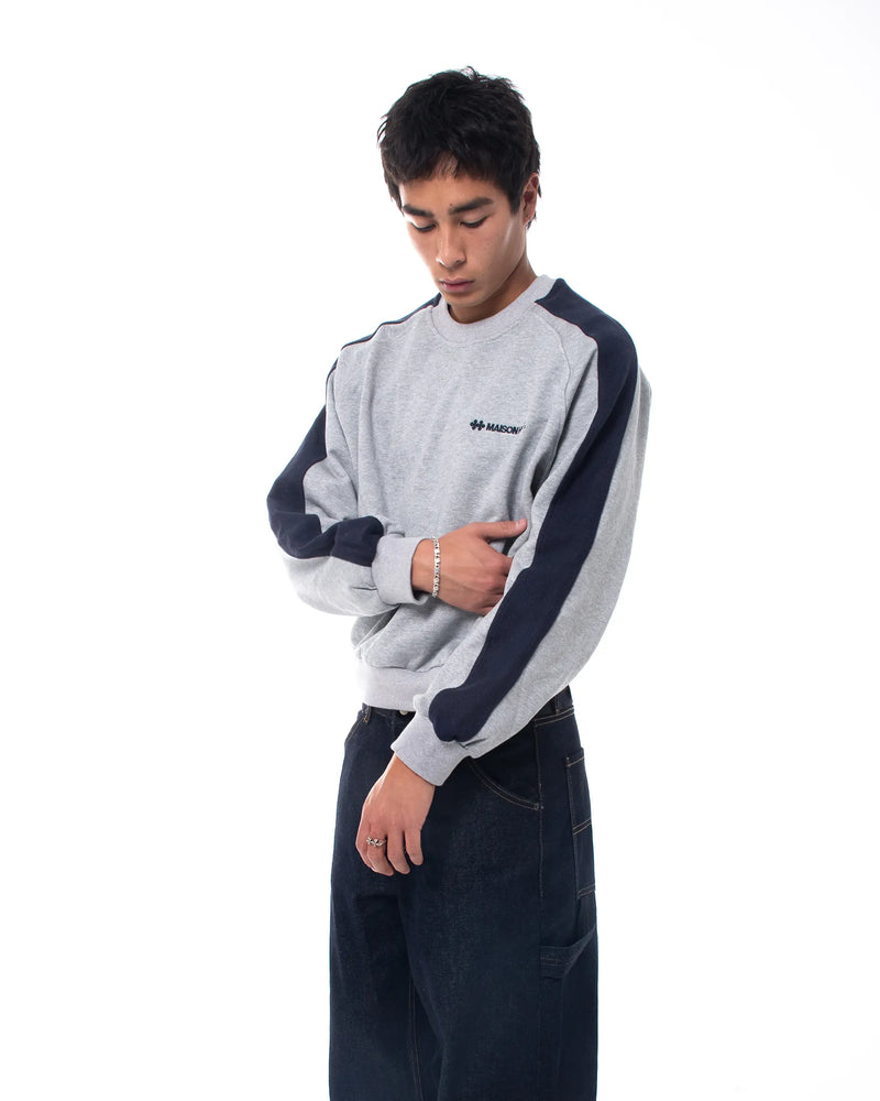 REVERSE BAND CREWNECK GREY