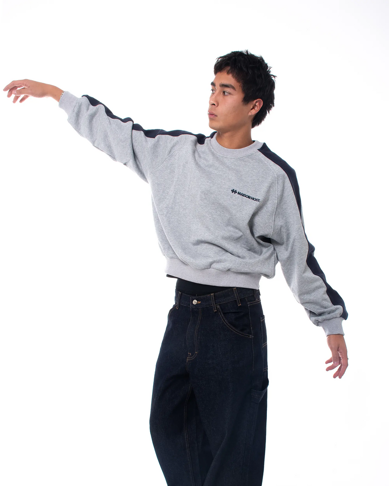 REVERSE BAND CREWNECK GREY