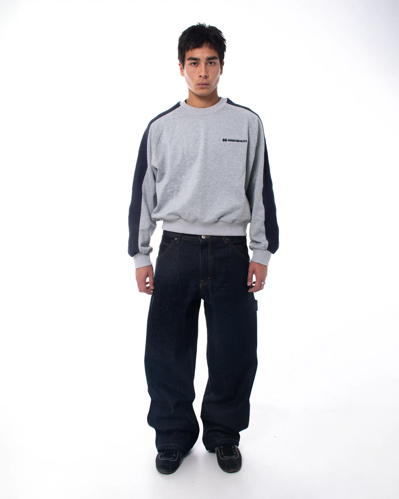 REVERSE BAND CREWNECK GREY