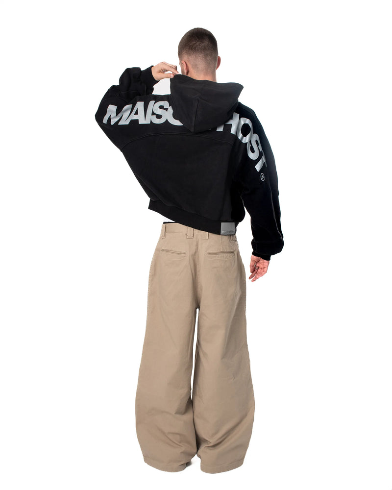 PANELS ZIPPED HOODIE