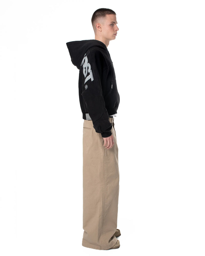 PANELS ZIPPED HOODIE