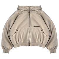 RIVET ZIPPED HOODIE
