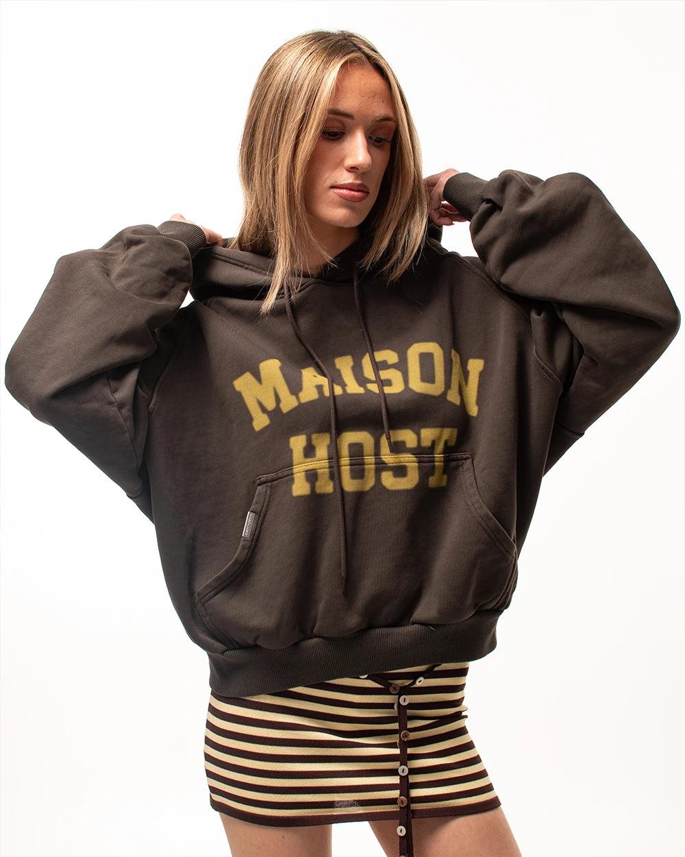SPRAY VARSITY HOODIE