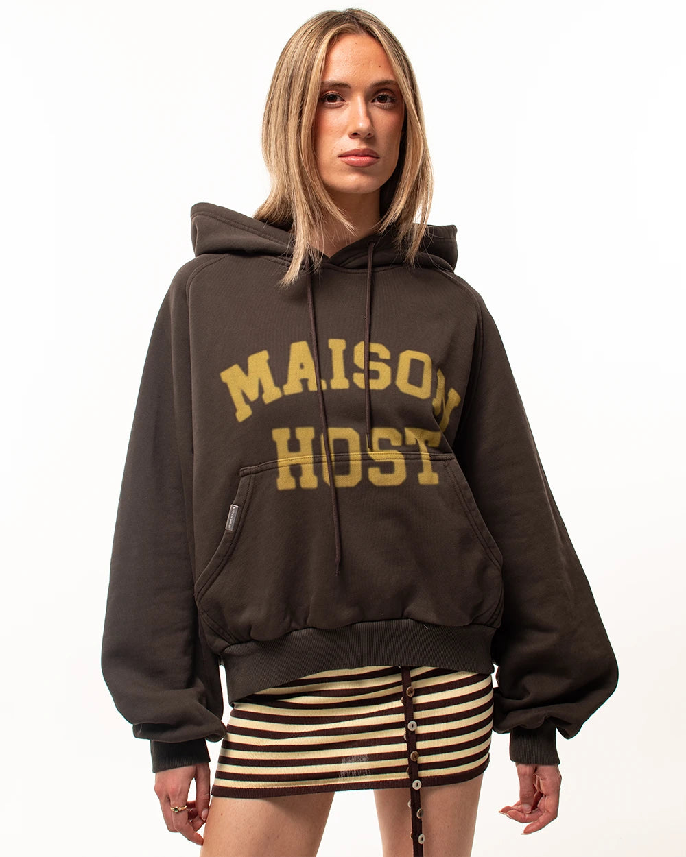 SPRAY VARSITY HOODIE