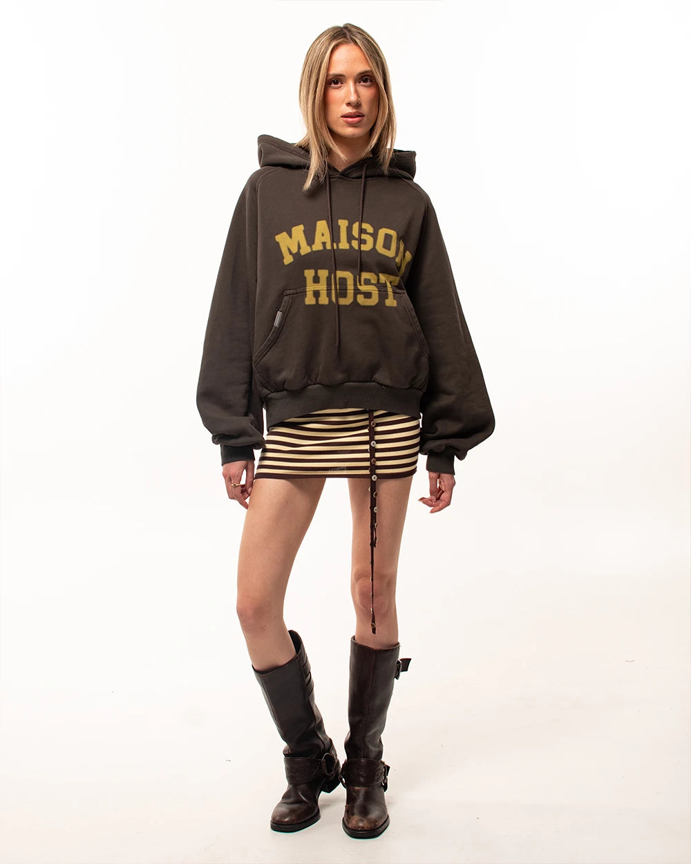 SPRAY VARSITY HOODIE