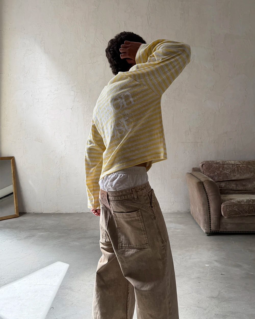 STRIPED RAG LONGSLEEVE YELLOW
