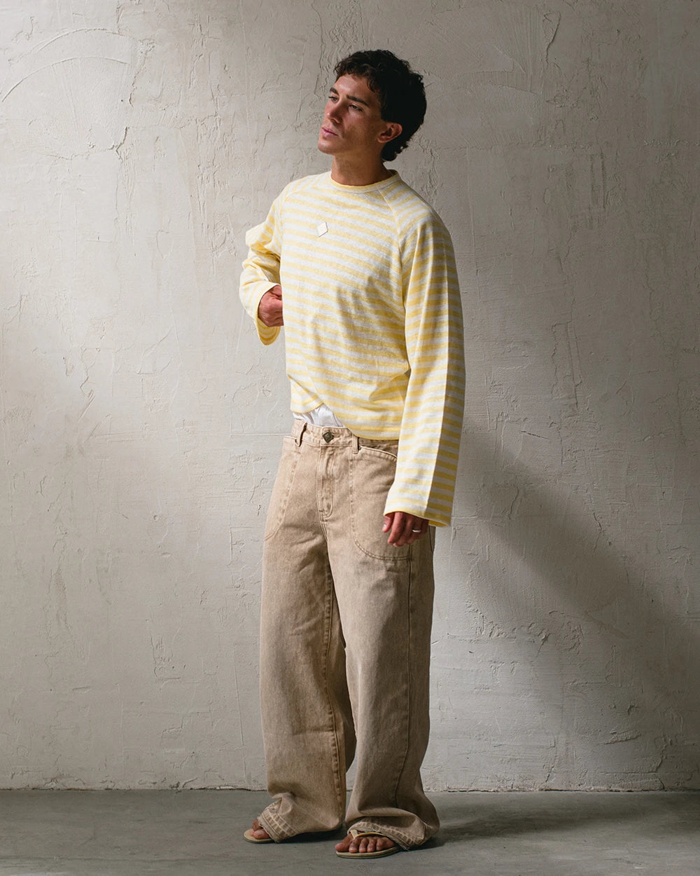 STRIPED RAG LONGSLEEVE YELLOW
