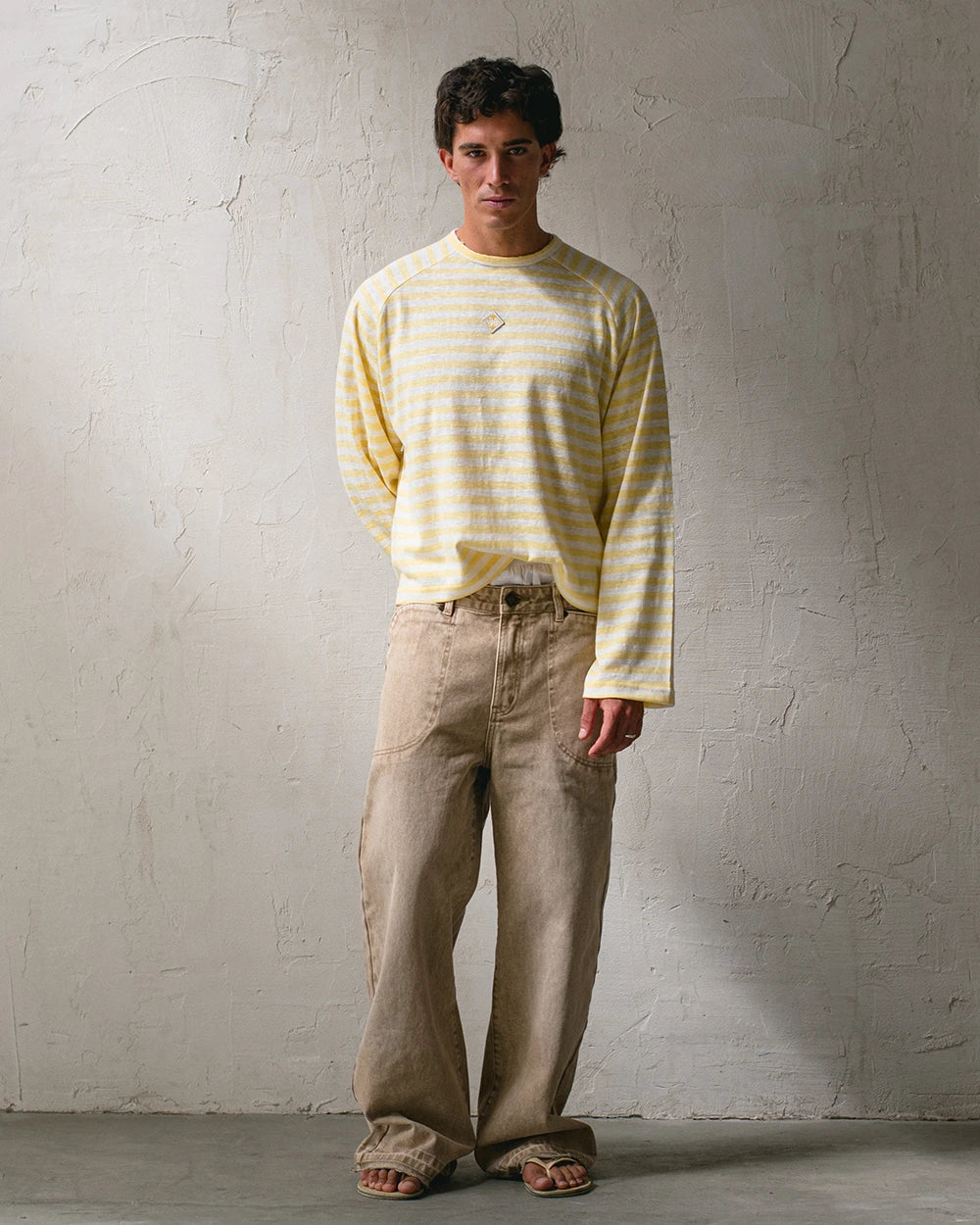 STRIPED RAG LONGSLEEVE YELLOW
