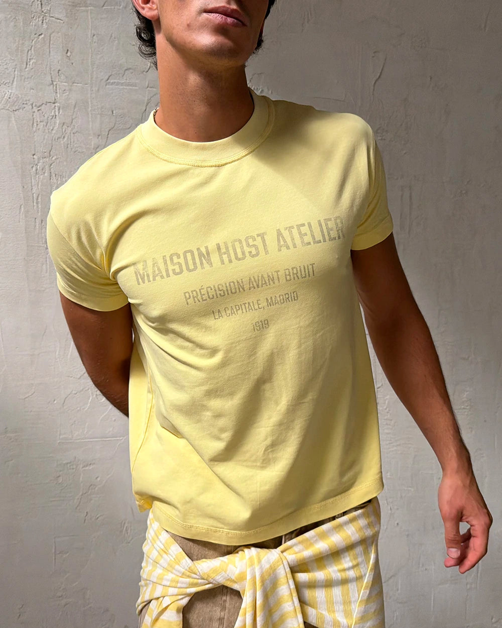 ATELIER SLIM TEE YELLOW