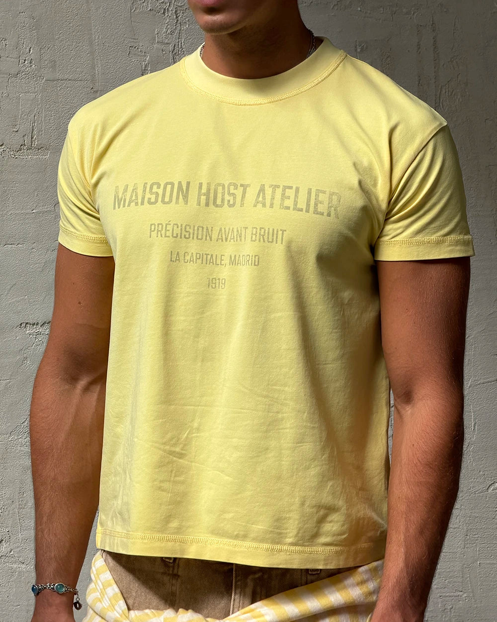 ATELIER SLIM TEE YELLOW