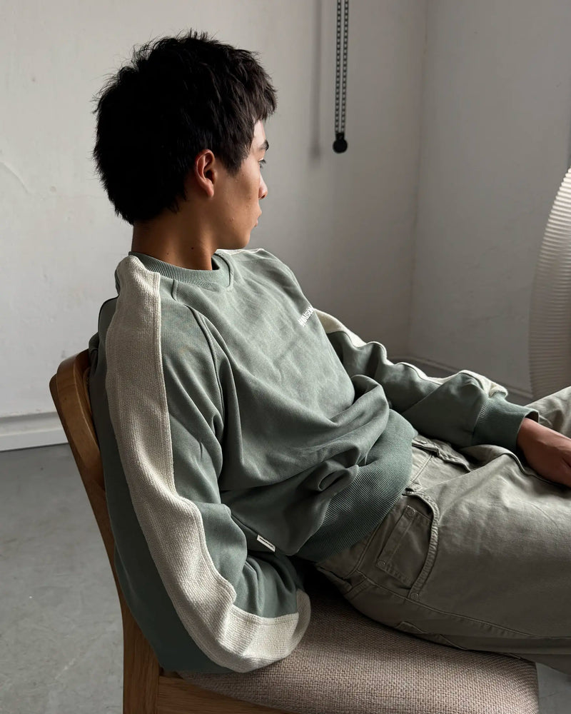 REVERSE BAND CREWNECK GREEN