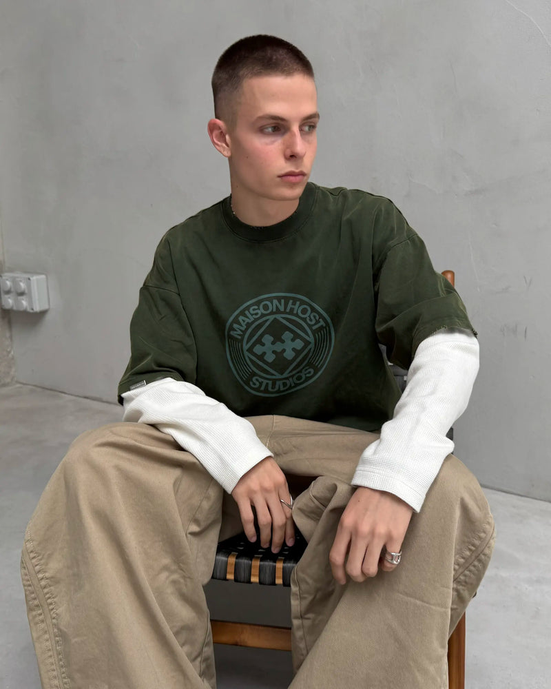 STUDIOS WAFFLE LONGSLEEVE TEE
