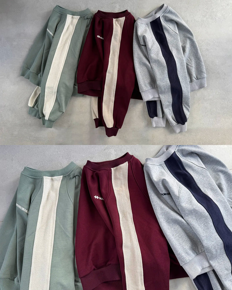 REVERSE BAND CREWNECK GREY